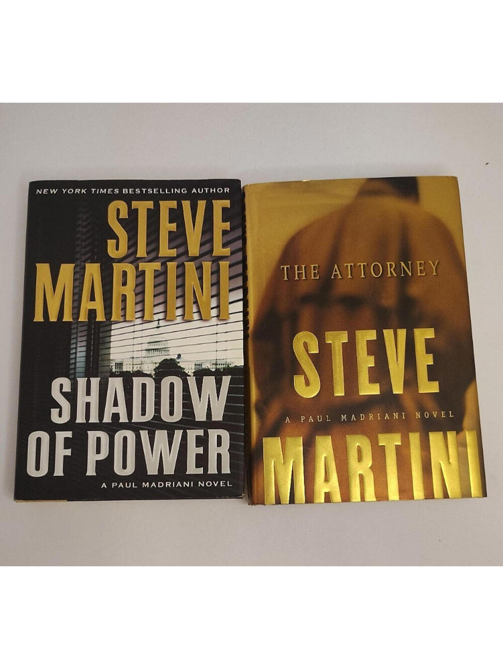 Steve Martini First Edition Lot 2 HC Paul Madriani Novels Shadow of Power + 1
